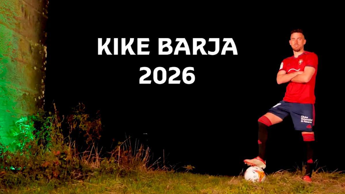 Así ha anunciado Osasuna la renovación de Kike Barja