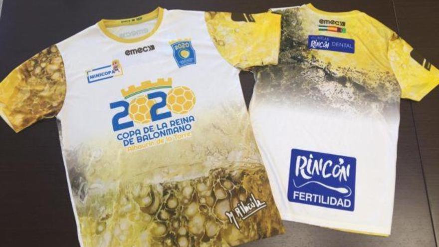 Detalle de las camisetas conmemorativas de la Copa de la Reina 2020.