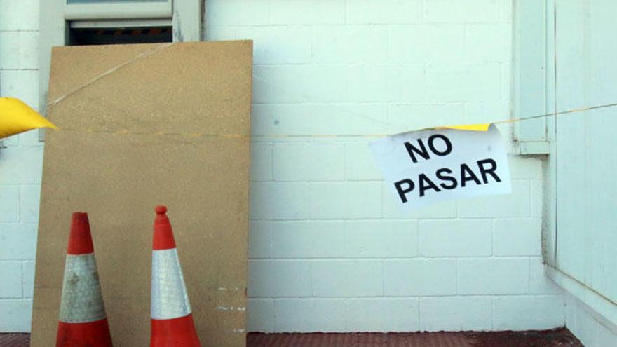 El cajero atacado la madrugada del sábado.