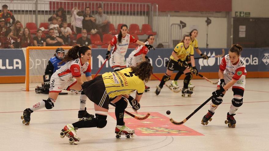 Esta vez salió cruz: el Telecable Gijón pierde en los penaltis la final de la Copa de la Reina de hockey sobre patines