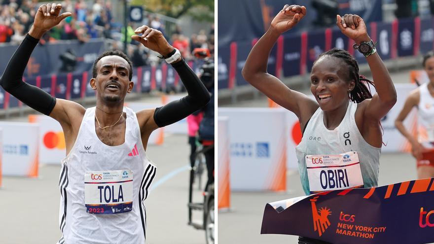 El etíope Tola y la keniana Obiri reinan en el Maratón de Nueva York