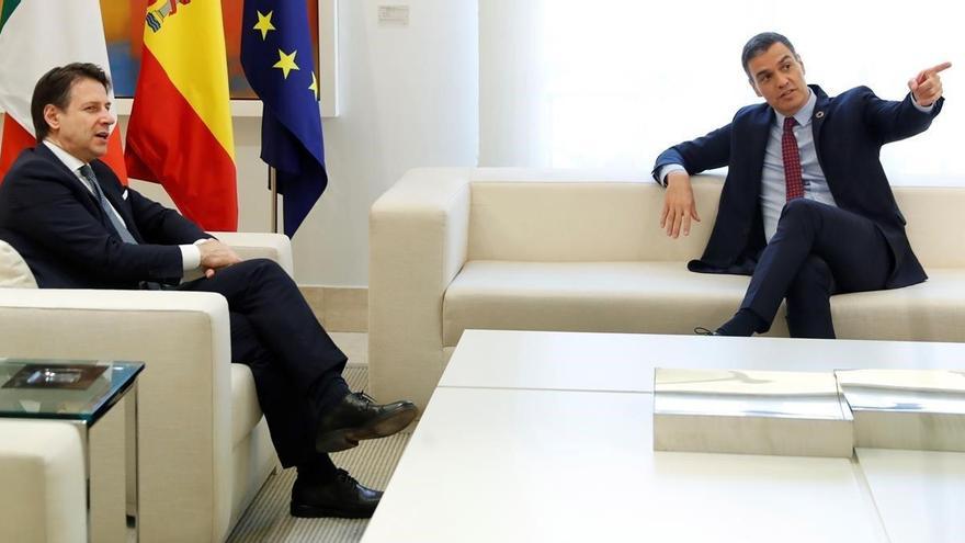 Empieza la cumbre entre España e Italia en el Palacio de la Amudaina