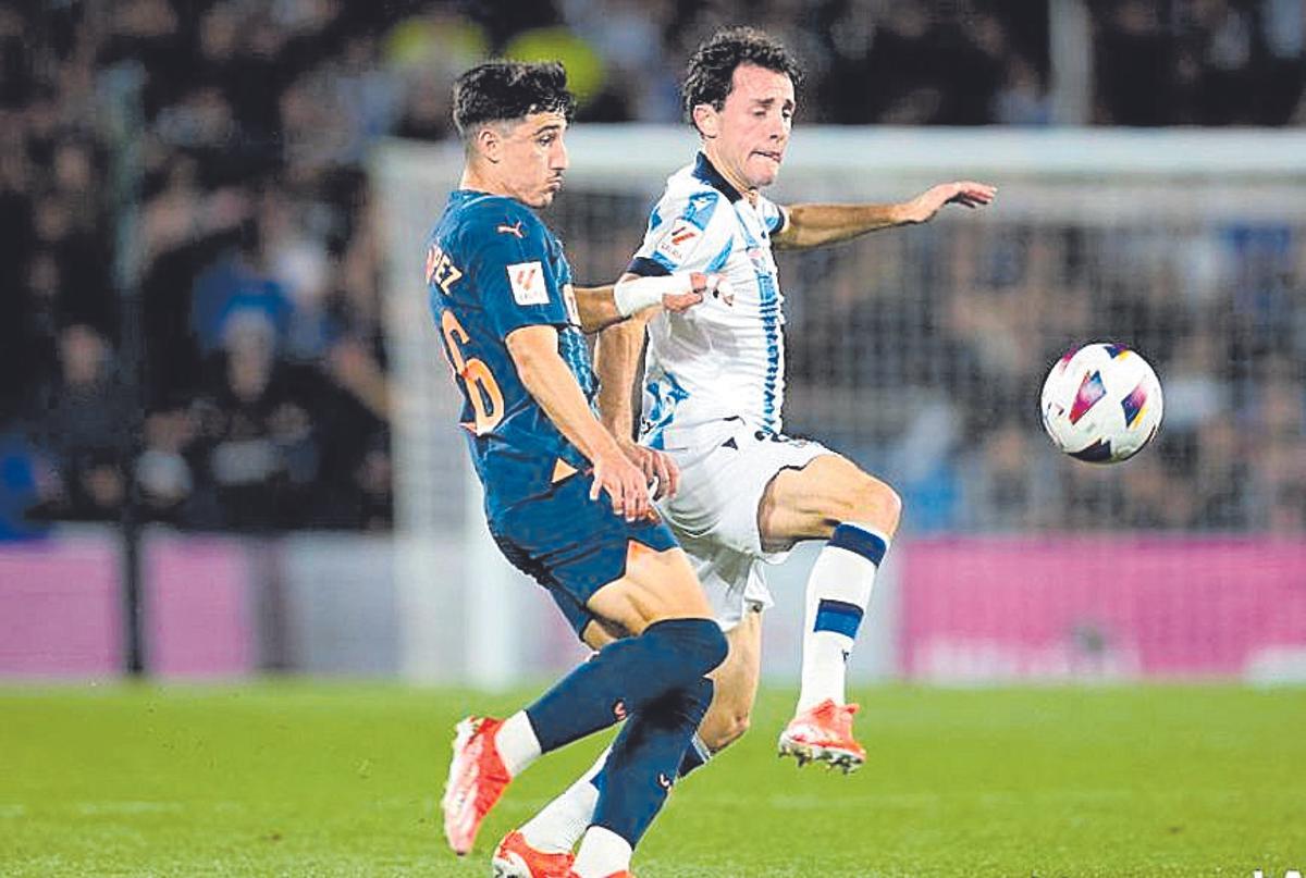 El Valencia perdió contra la Real Sociedad y dice adiós a Europa.