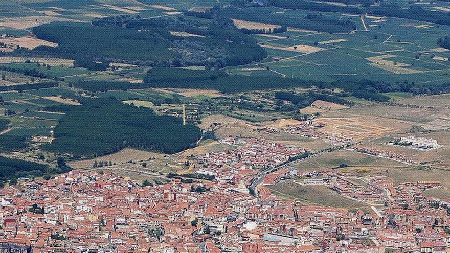 Vista aérea de Benavente.