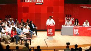 Salvador Illa cierra el XIV Congreso del PSC de Barcelona.