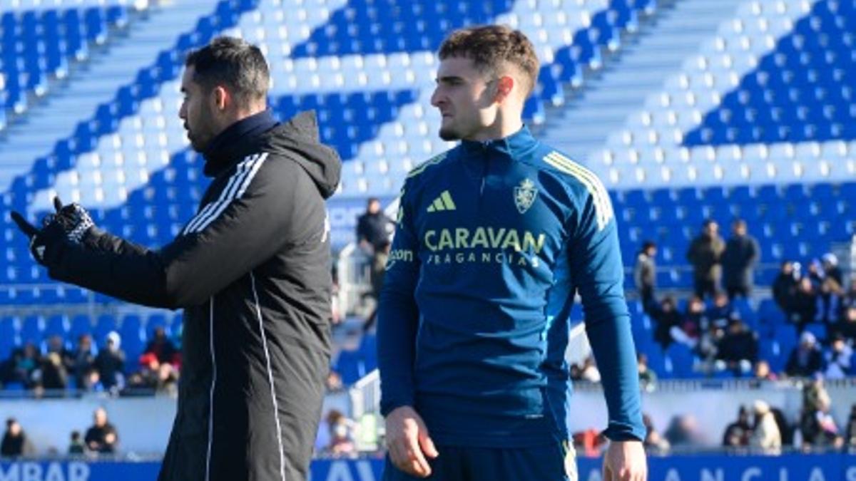 Cuenca, durante el entrenamiento de este martes