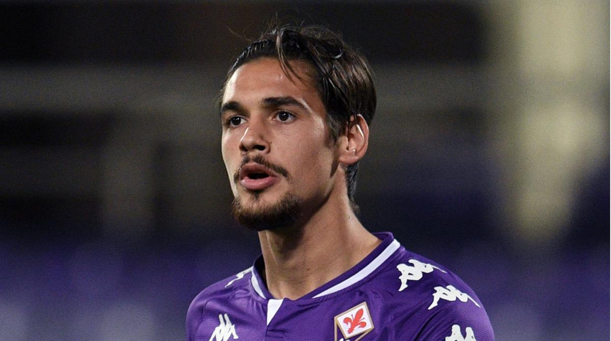 Martínez Quarta, con la camiseta de la Fiorentina