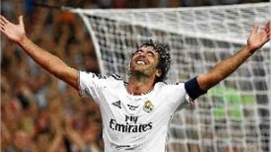 Raúl va tornar a marcar amb el Reial Madrid.