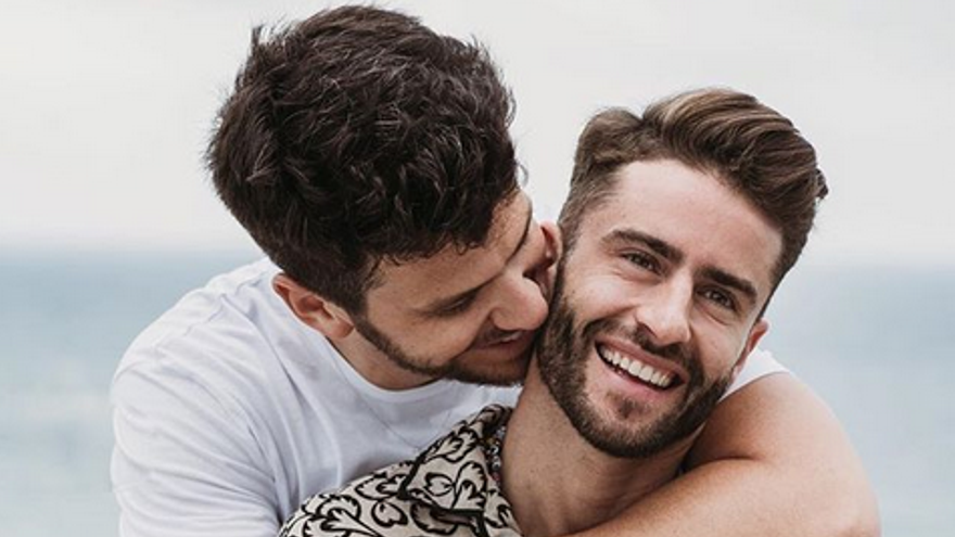 Pelayo Díaz y Andy McDougall de vacaciones en Ibiza.