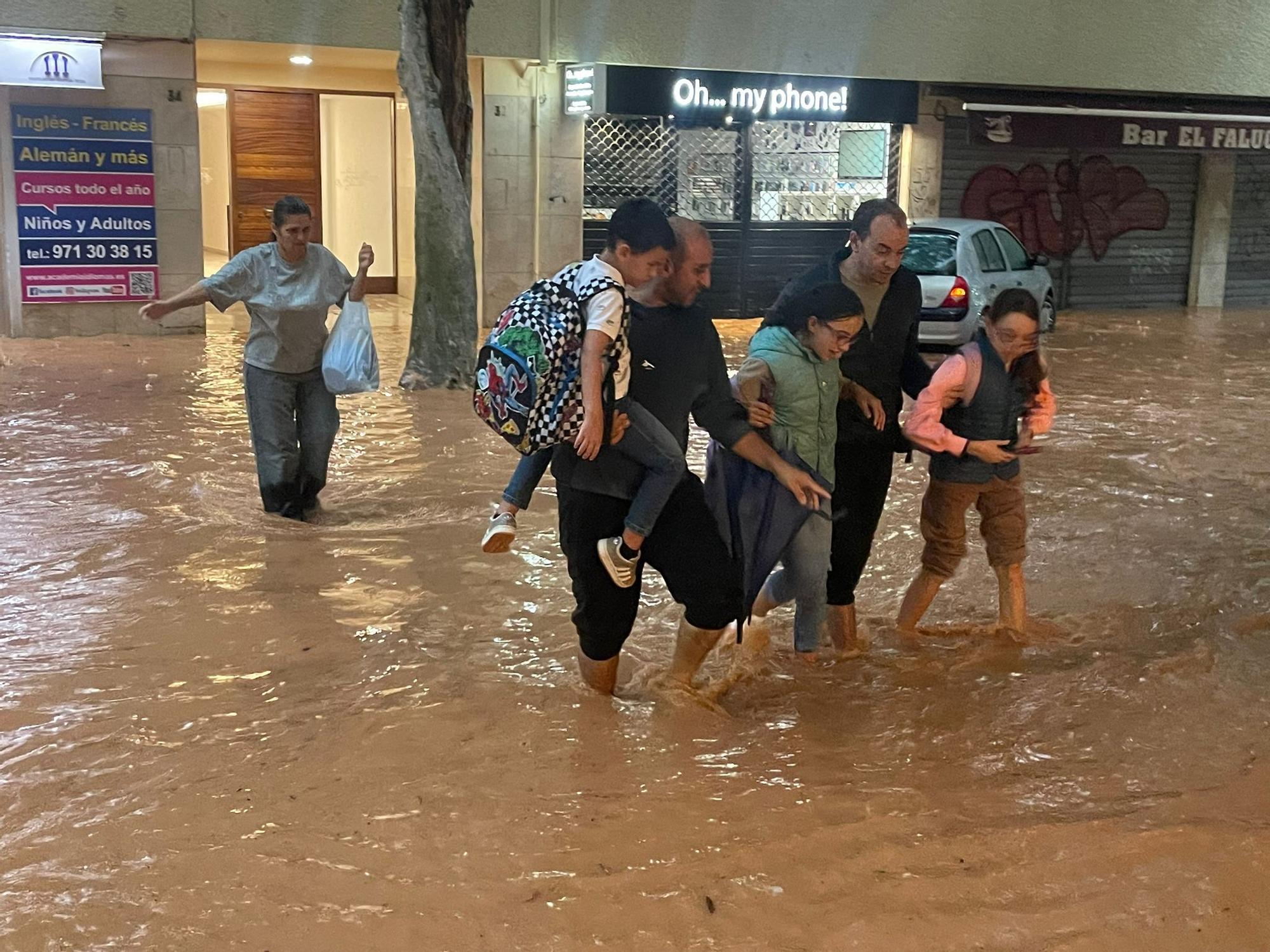Las imágenes de la dana Alice en la tarde del sábado en Ibiza