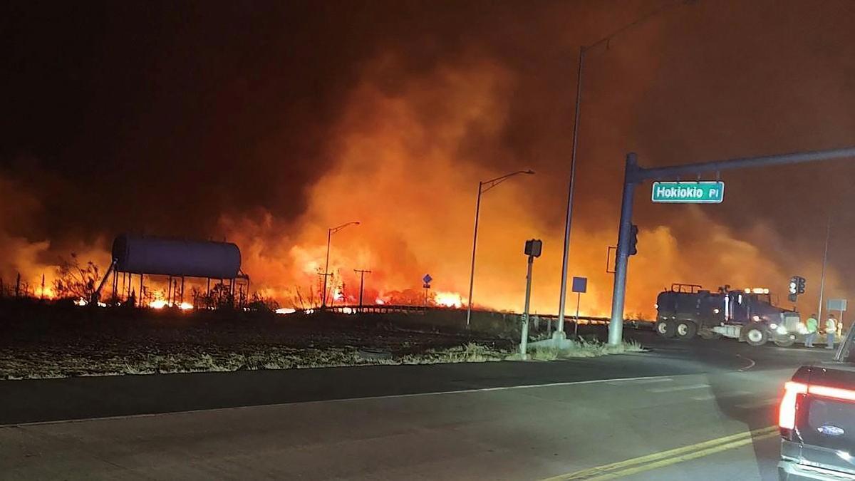 Incendios en la isla de Maui, en Hawái