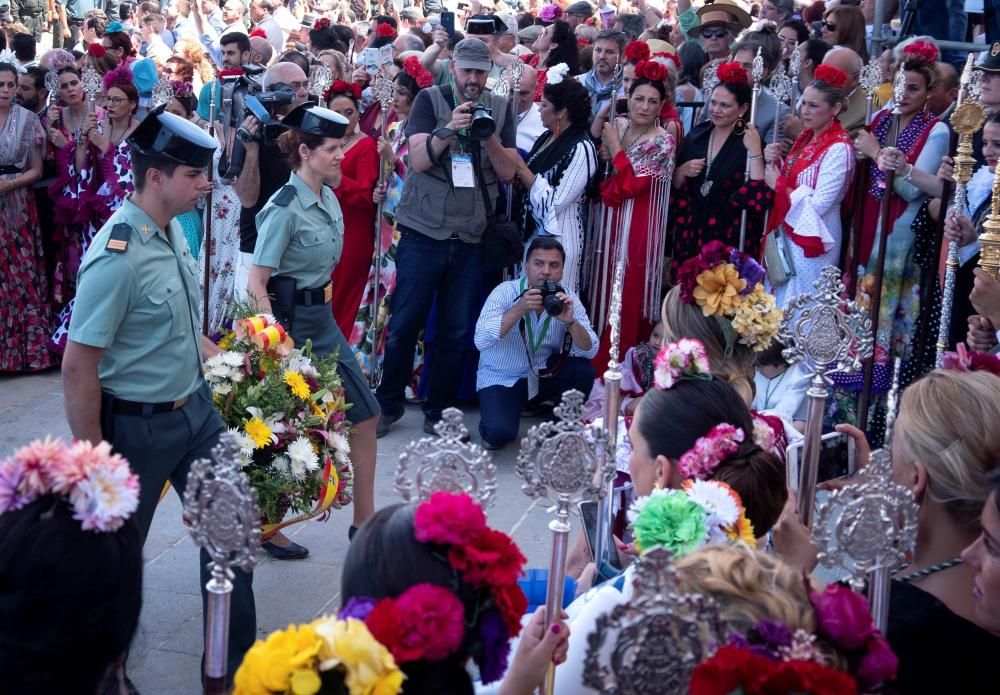 Camino al Santuario de la Virgen del Rocío en Almonte.