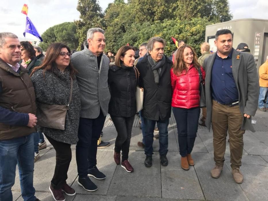 Políticos mallorquines en la protesta de Madrid