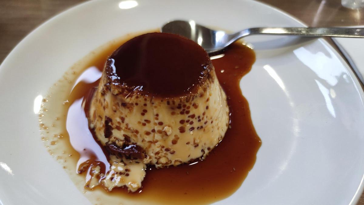 El flan de la casa de Bar Sant Josep.