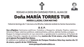 Esquela María Torres Tur