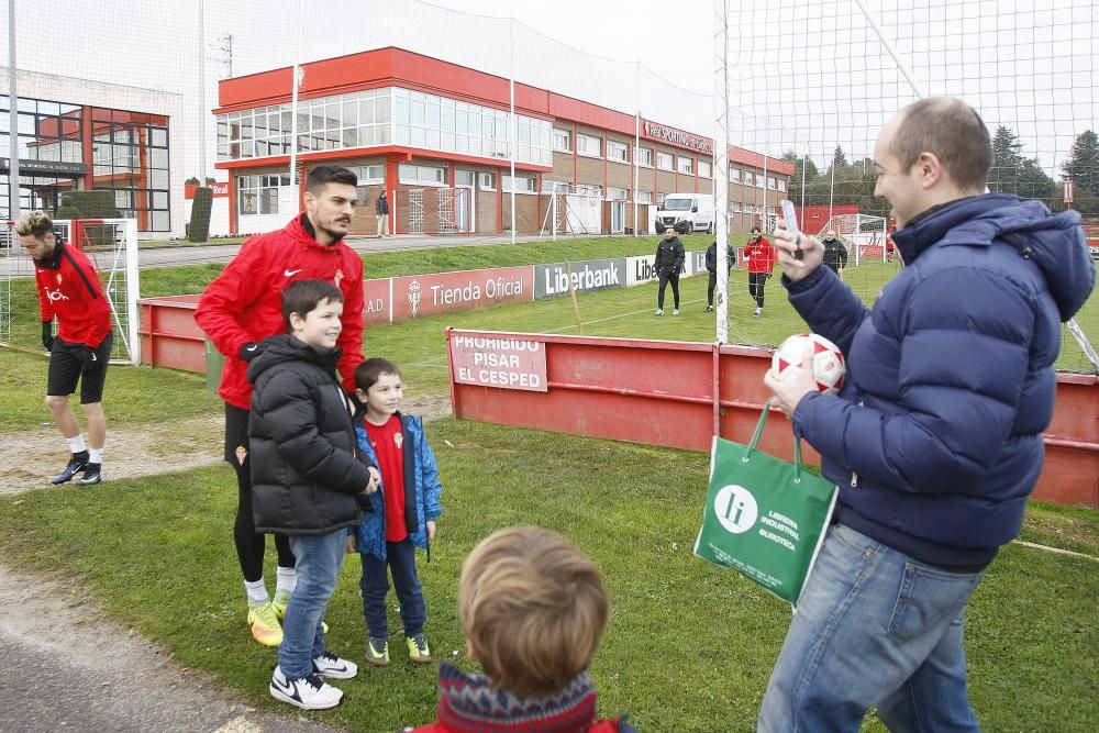 Entrenamiento del Sporting de Gijón