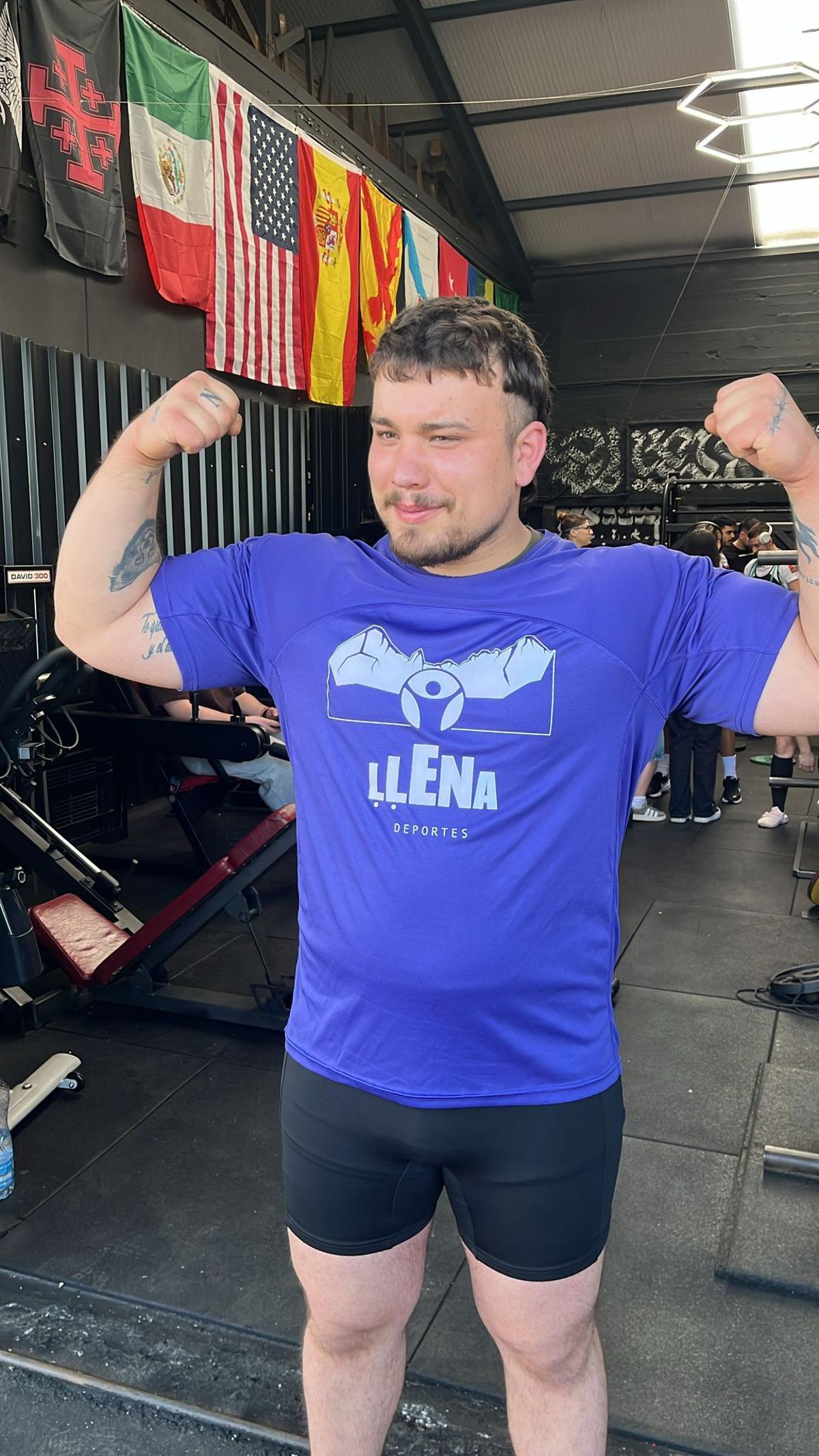 Javier Álvarez, tras lograr el record nacional en Betanzos.