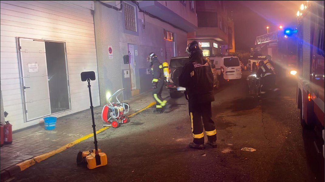 Incendio en un garaje de Las Torres