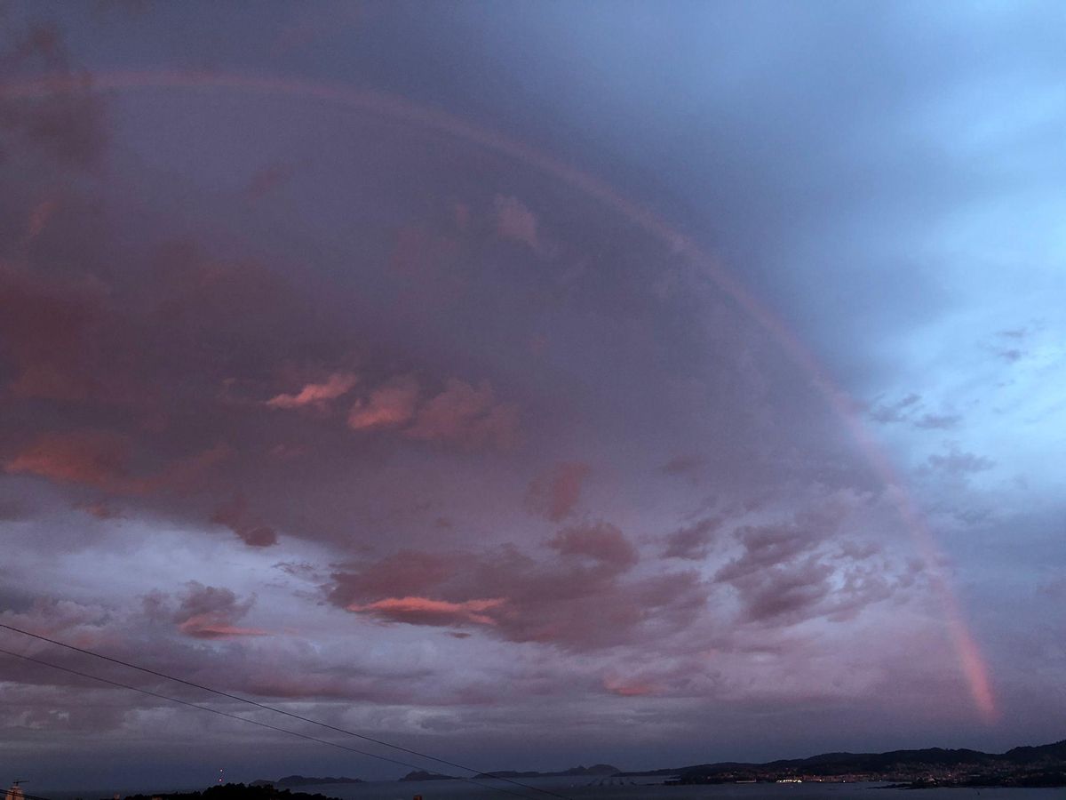 Arcoíris de amanecer en Vigo