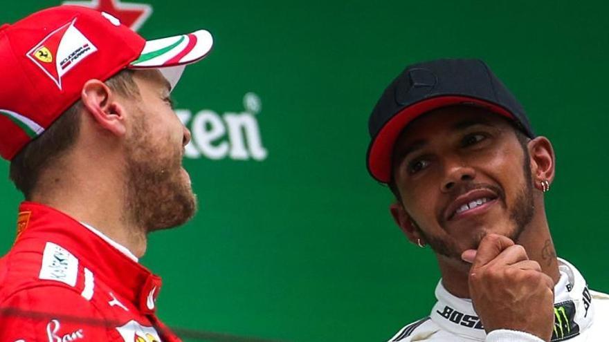 Hamilton y Vettel repiten duelo con Alonso sin opciones