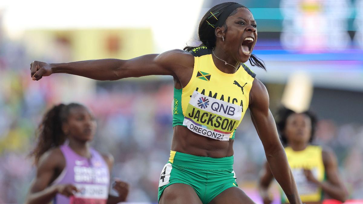 Shericka Jackson logró su primer gran oro individual