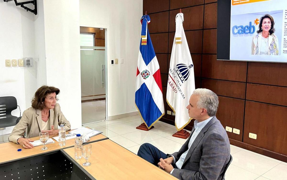 Imagen del encuentro entre  CAEB, el Ministerio dominicano y COPARDOM. | CAEB