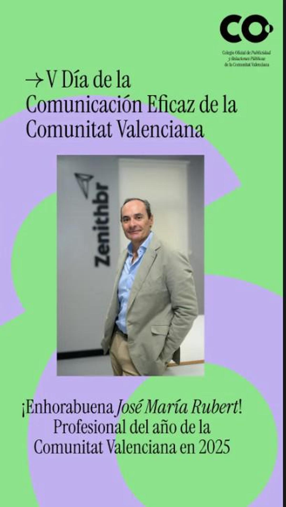 José María Rubert, Premio del Día de la Comunicación Eficaz 2025.