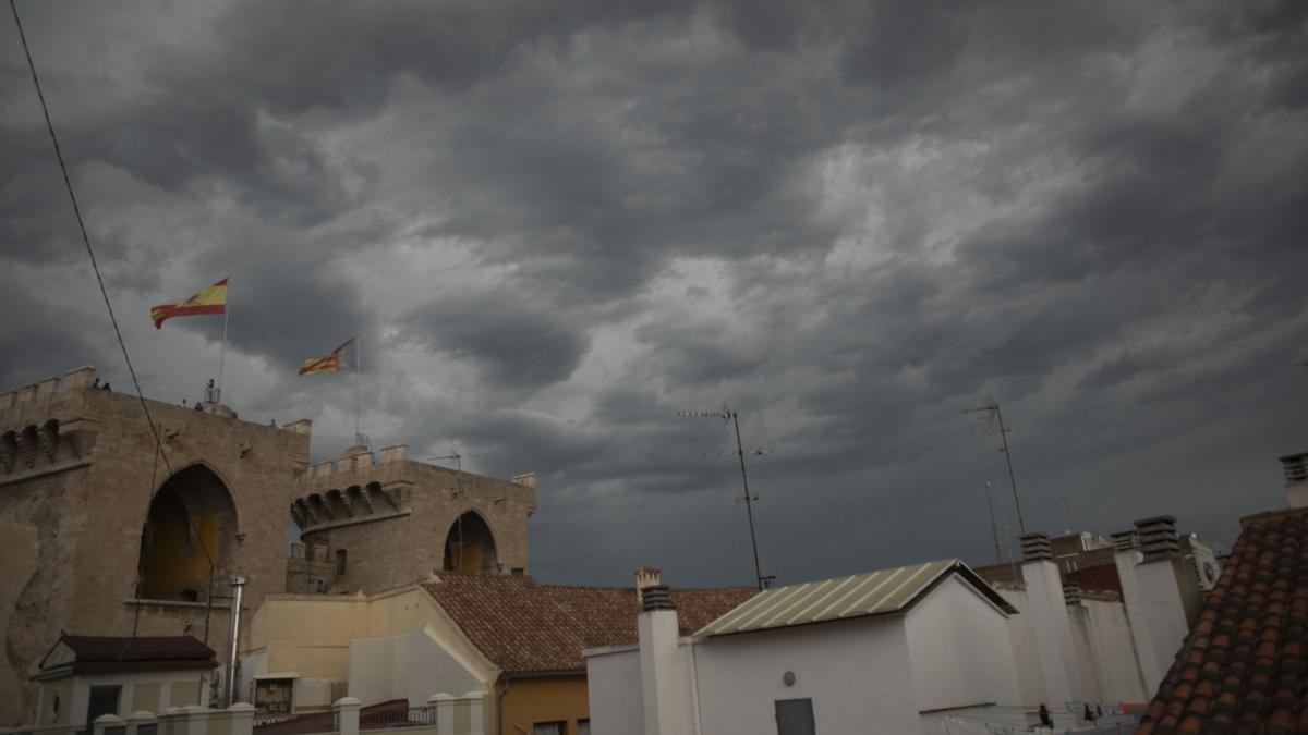 Lluvia suave en Valencia el 15 de septiembre