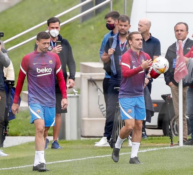 Las mejores imágenes del entrenamiento de hoy del Barça en Salzburgo