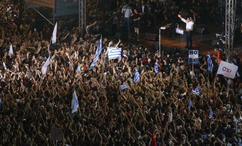 Manifestaciones en Atenas por el 'sí' y el''no' en el referéndum