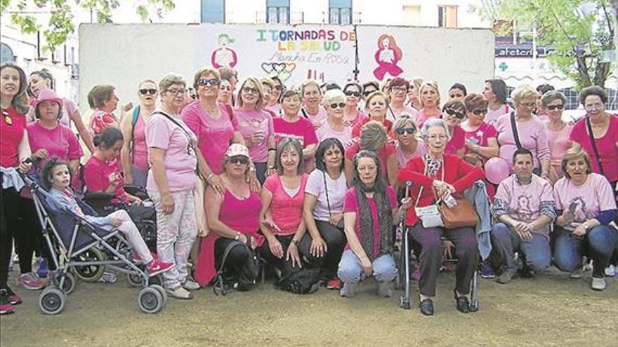 Los centros educativos y asociaciones participan en la ‘Marcha Rosa’