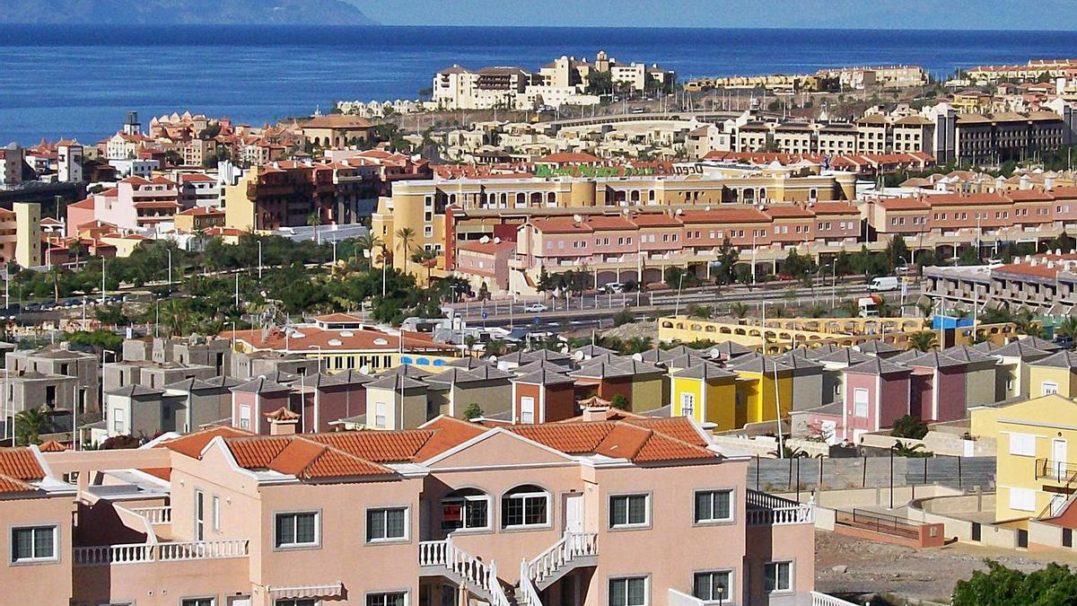 Panorámica de una zona de Costa Adeje, la localidad más exclusiva de Tenerife.