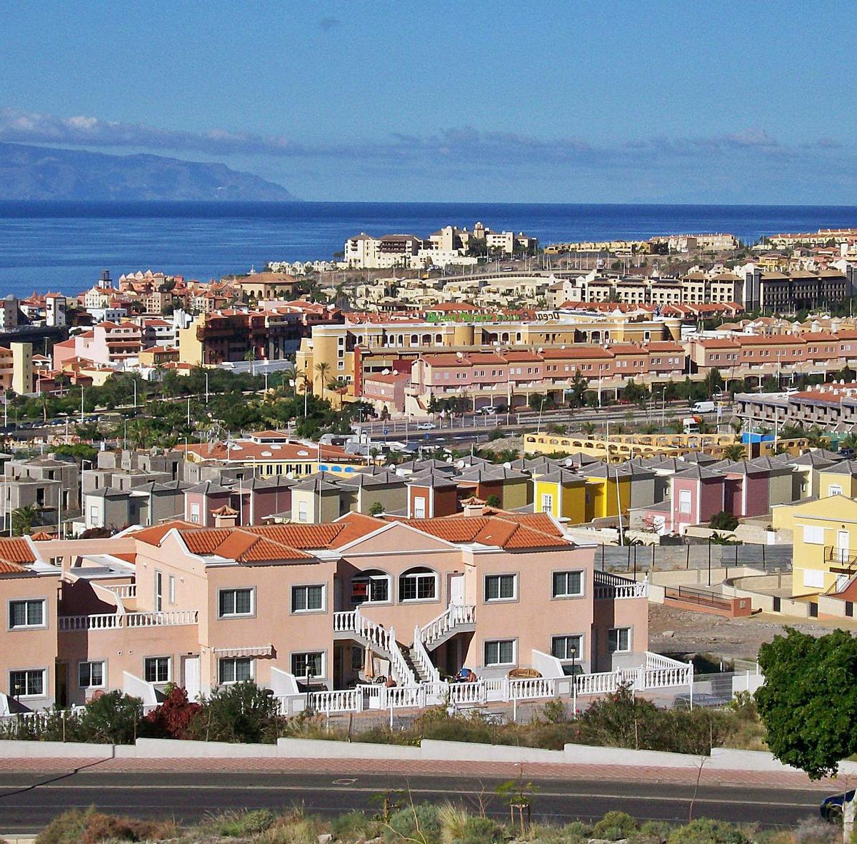 Panorámica de una zona de Costa Adeje, la localidad más exclusiva de Tenerife.