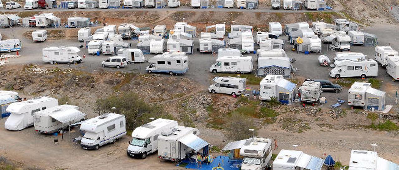 Los caravanistas reclaman zonas de acampada en Salinetas y El Pagador