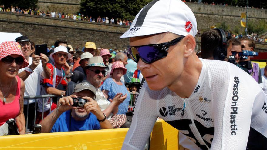 Froome, en un momento del Tour.