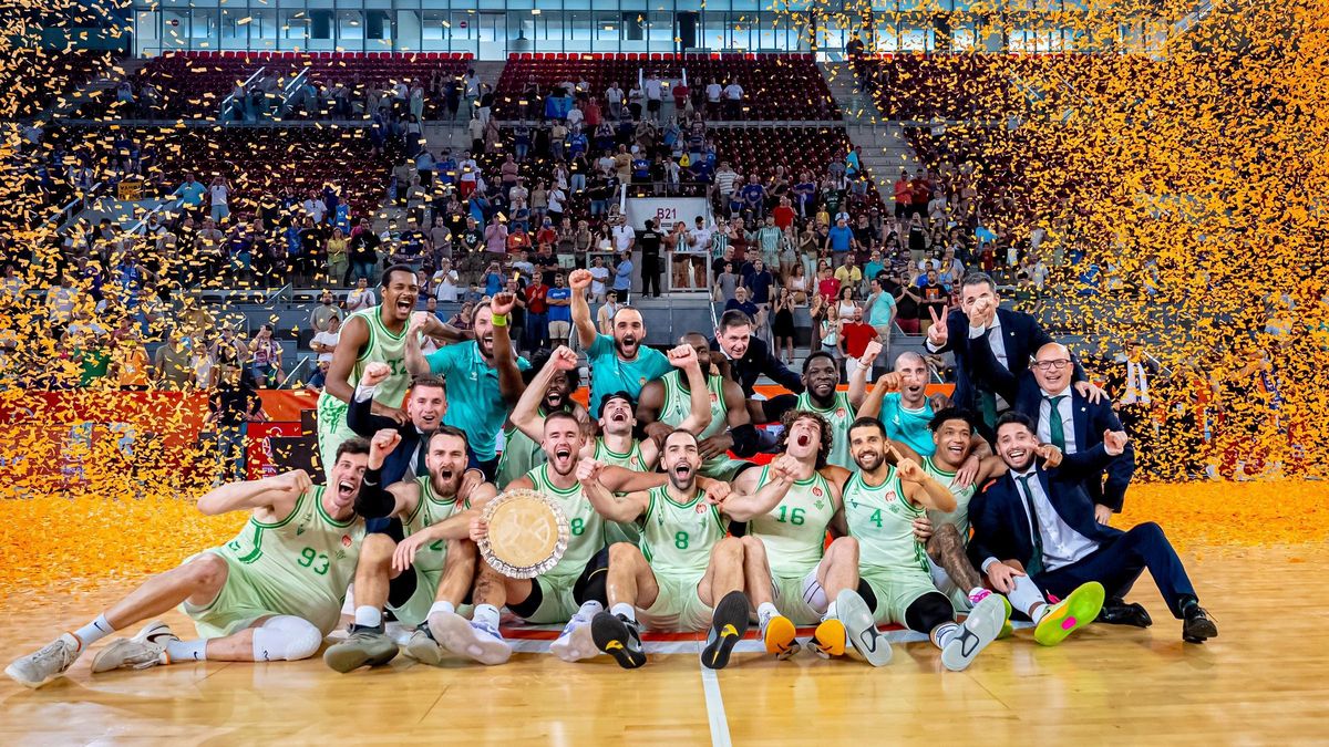 La final de la pasada temporada cuando el Real Betis Baloncesto consiguió el ascenso frente al Fuenlabrada.