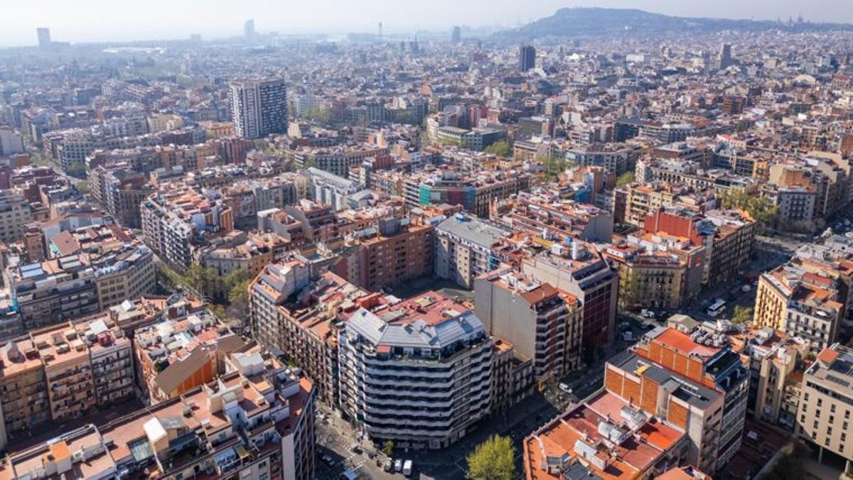 Vista aèria de lEixample de Barcelona