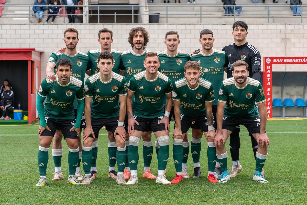 Once inicial del Cacereño en el partido ante el Sanse.