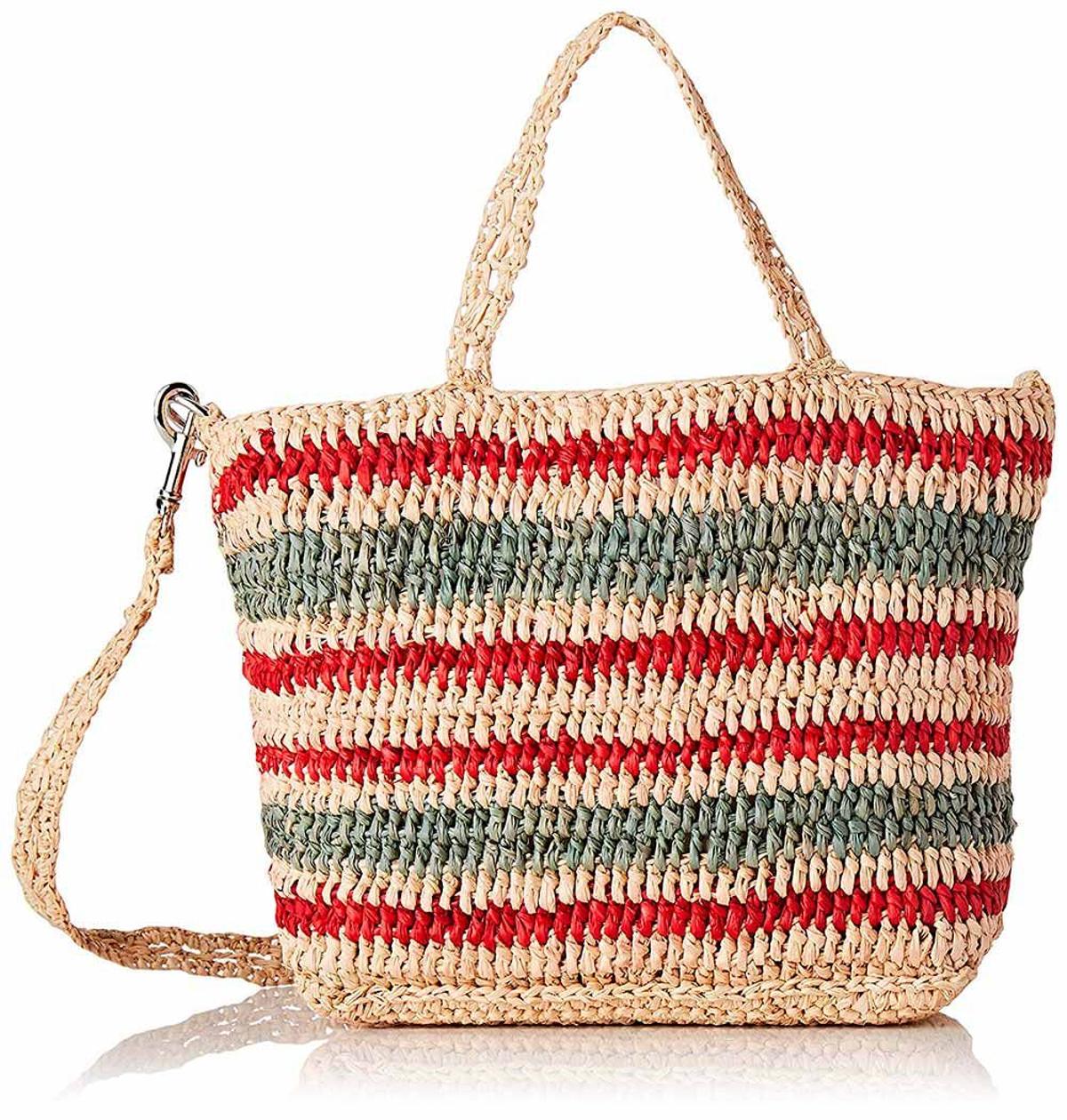 Bolso de rafia multicolor de Vanessa Bruno. (Precio: 118, 62 euros)