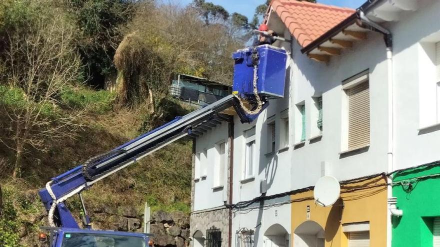 Trabajos en la zona del Cabañón.