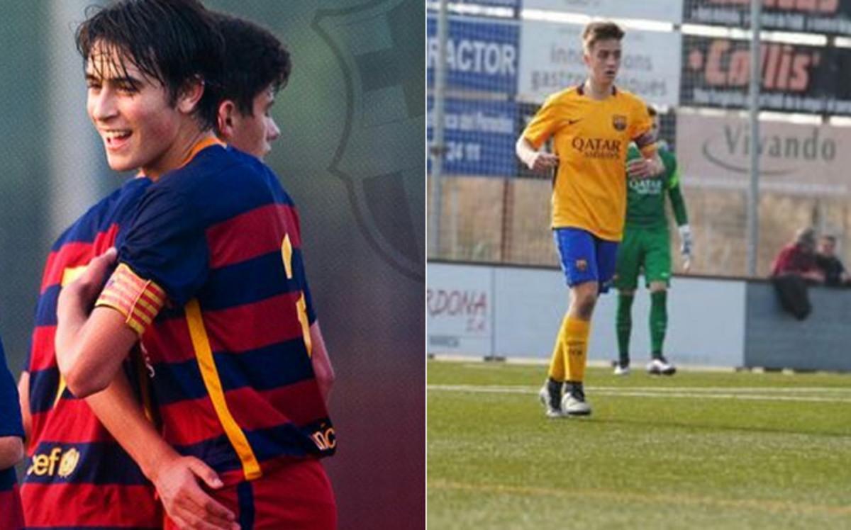 Eric Garcia y Josep Jaume, la pareja de centrales del cadete B