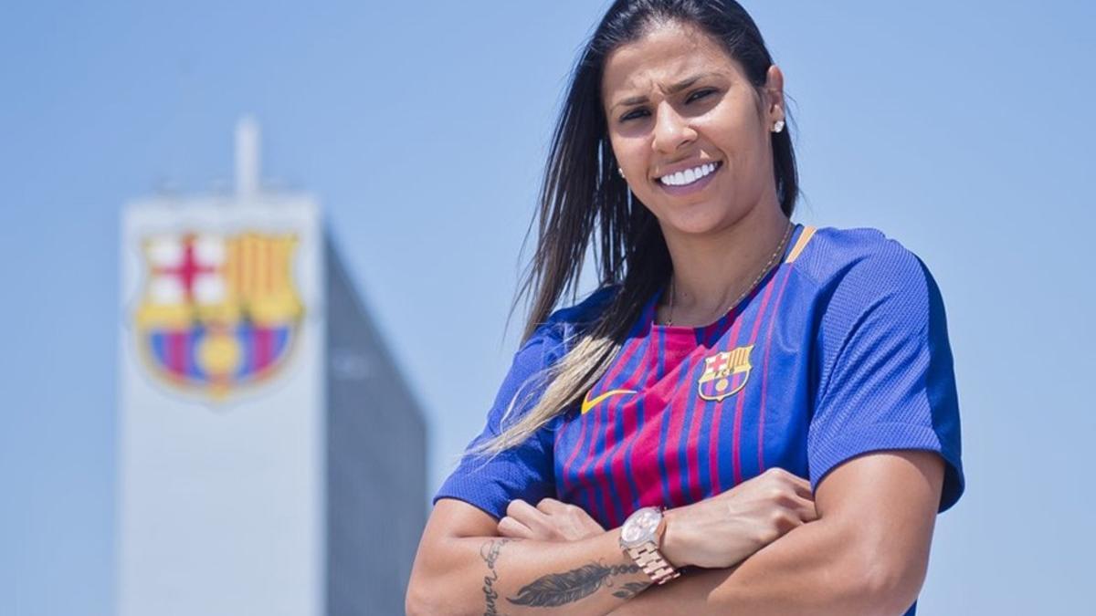 Fabiana ya luce como nueva jugadora del FC Barcelona