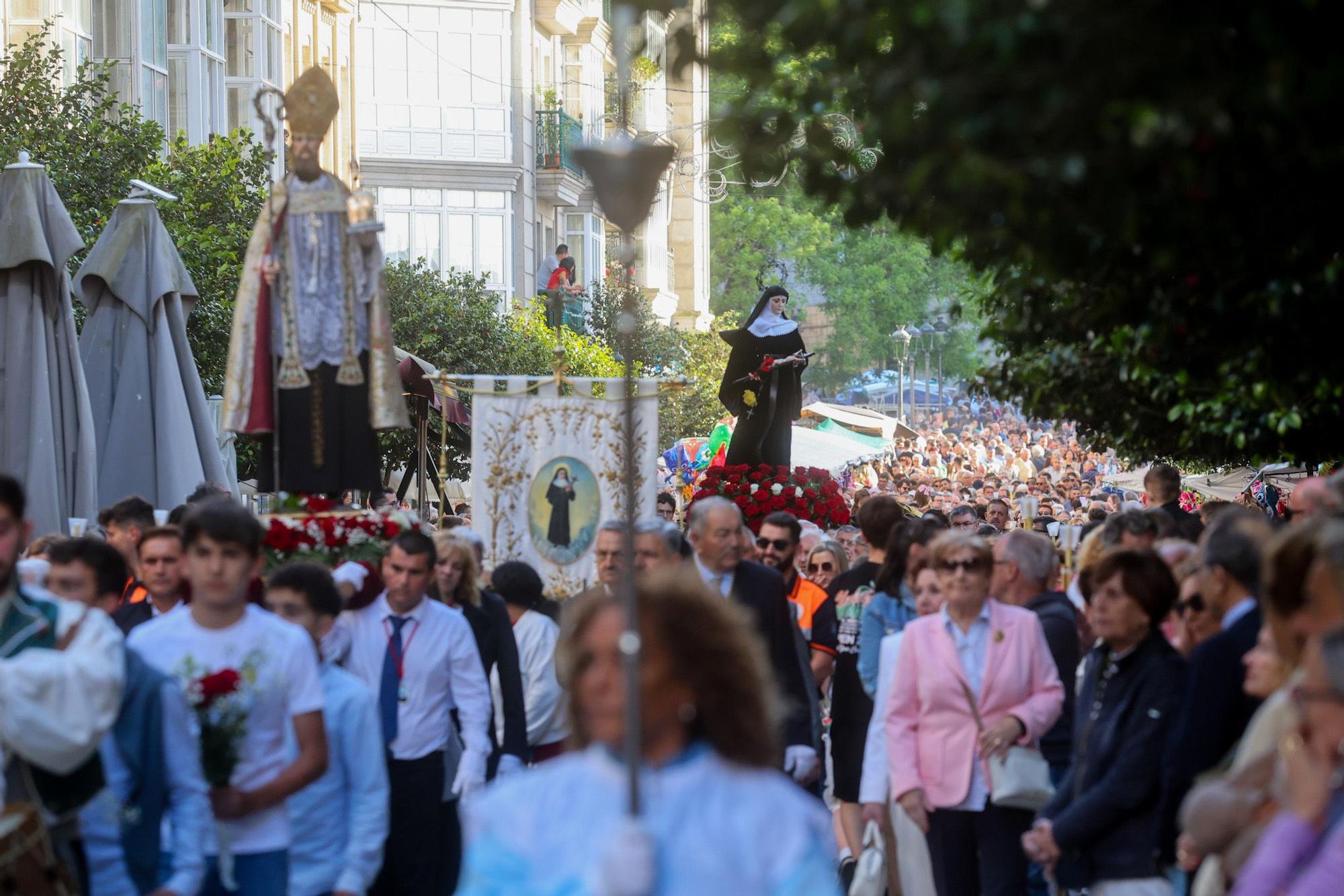Santa Rita llena Vilagarcía de devoción, fiesta y tradición