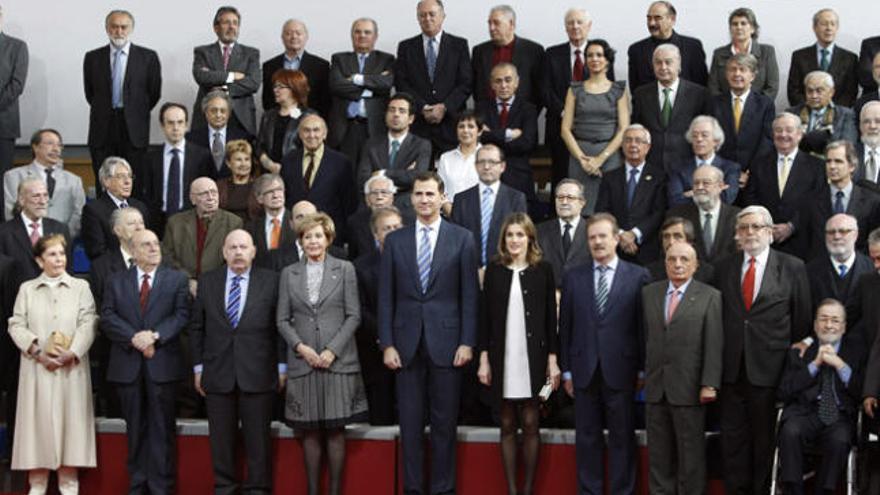 Los Príncipes de Asturias han presidido el acto &quot;Tesoros Vivos de la Televisión&quot;.