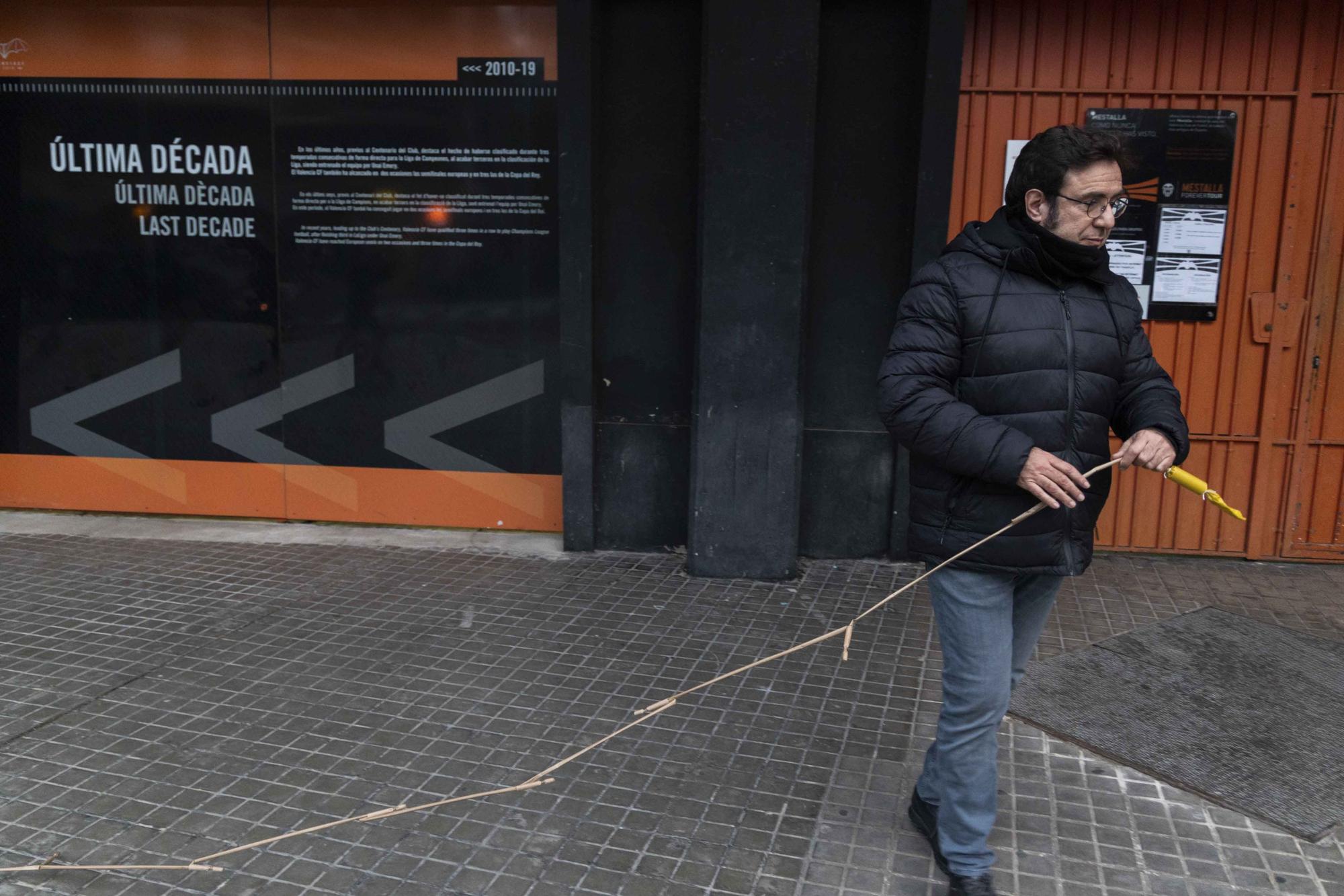 La traca de Forment se convierte en acto de culto del valencianismo