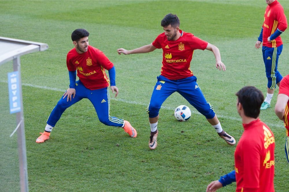 Entrenamiento de la Selección Sub-21 en Murcia