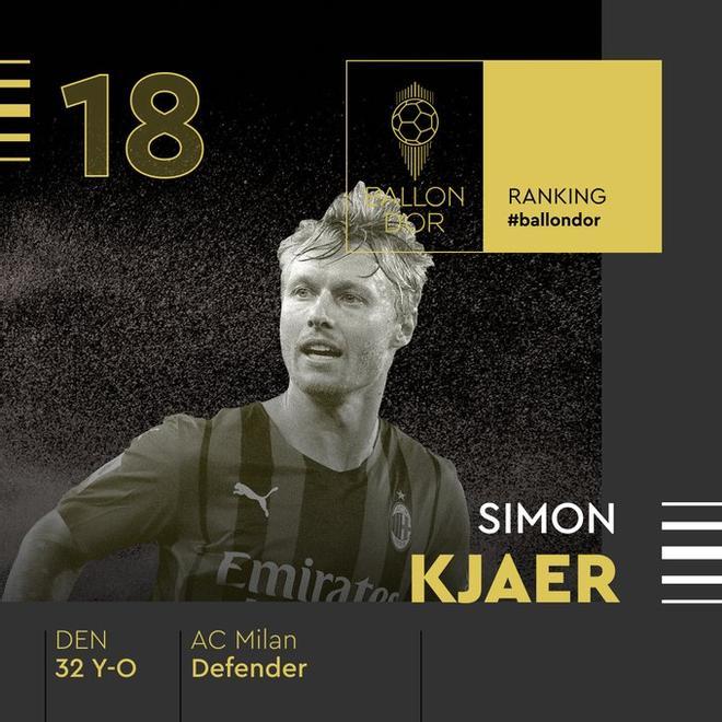 18 - Simon Kjaer (Balón de Oro)