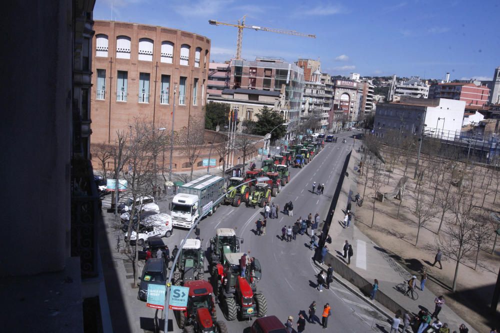 Tractorada a Girona per reclamar millores en la PAC