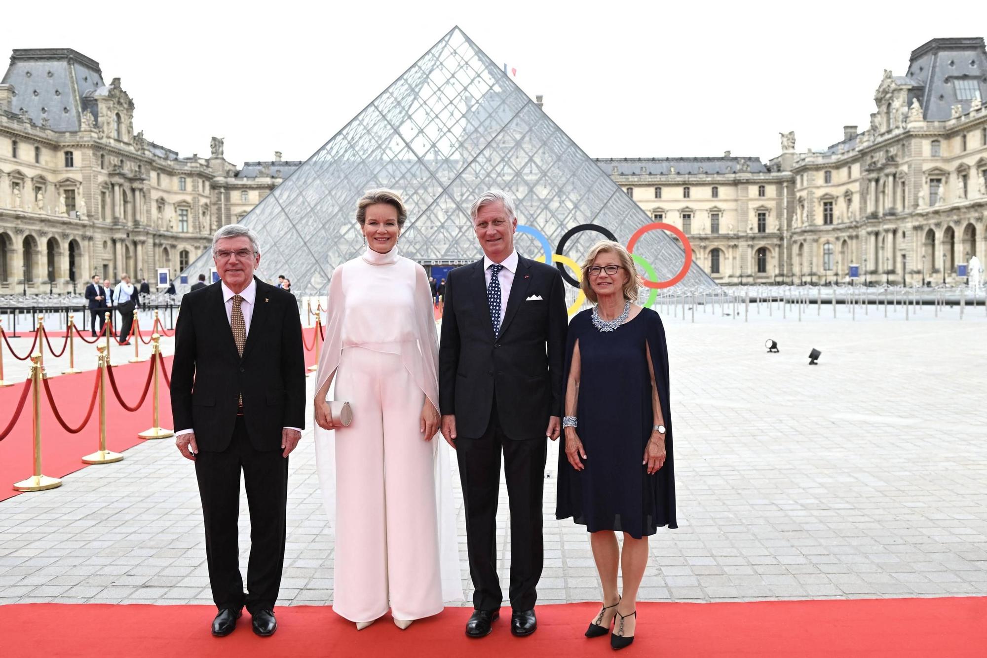 Matilde de Bélgica con mono de Natan Couture