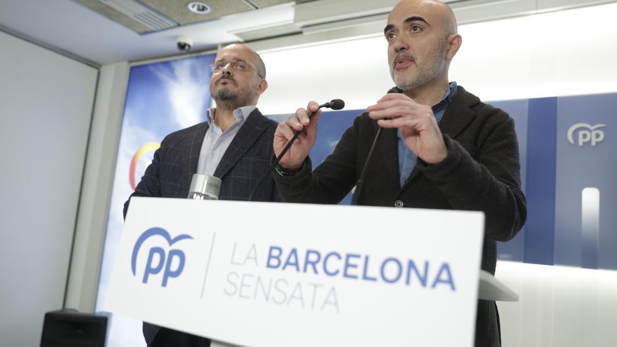 BARCELONA 11/01/2023  Barcelona.  Presentación de Daniel Sirera como candidato del PP en Barcelona a las elecciones municipales         FOTO de FERRAN NADEU